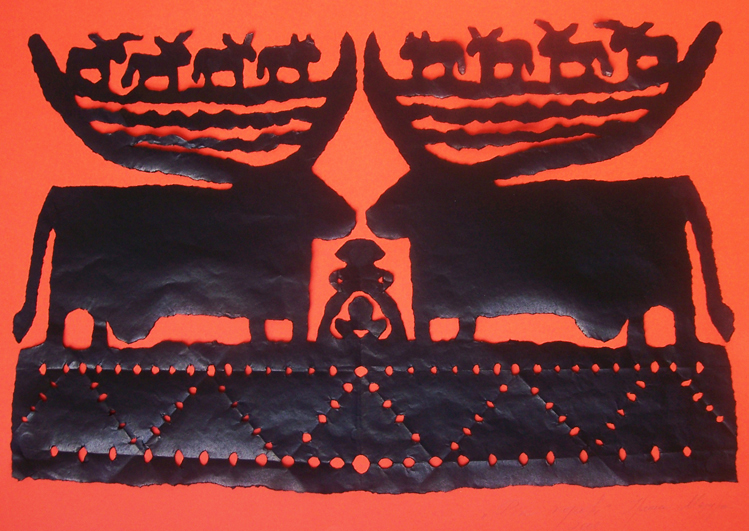 «Рік Бика». 2008. Папір, виривання